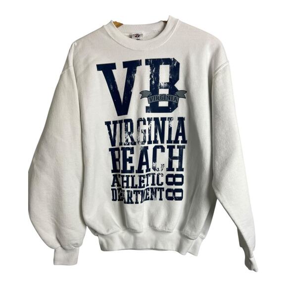 Virginia Beach Jerzees Sweatshirt Pullover Casual Athleisure Comfy Tourist M - Picture 1 of 4